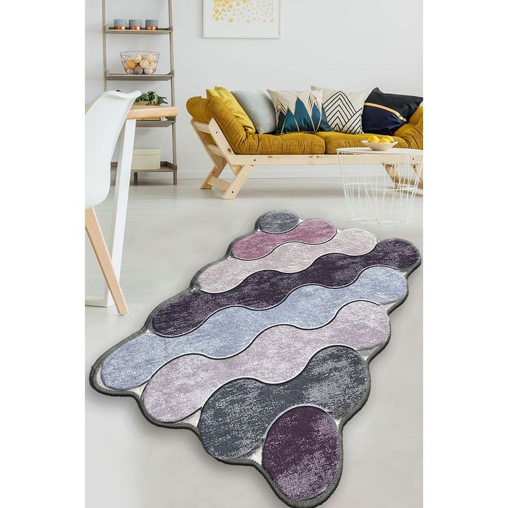 Kylpyhuonematto Linento Circle, 70x120cm