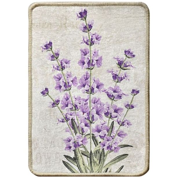 Kylpyhuonematto Linento Lavender, 40x60cm, liila