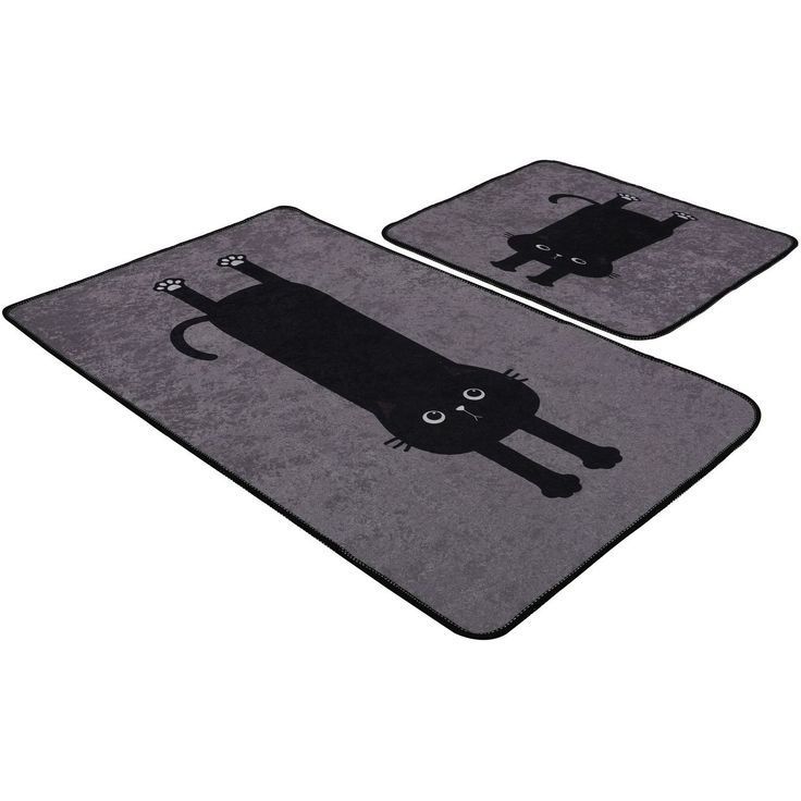 Kylpyhuonemattosetti Linento Comfort, 2kpl, harmaa