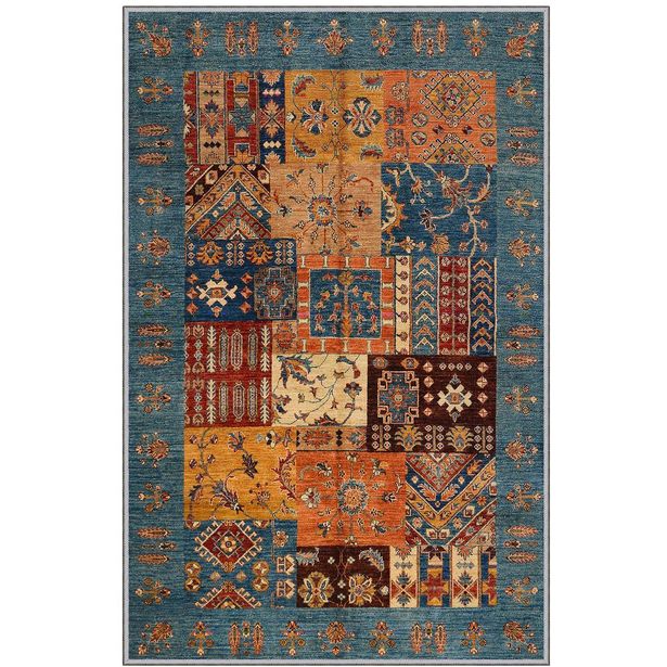 Käytävämatto Linento Eexfab 80x150cm sininen/oranssi