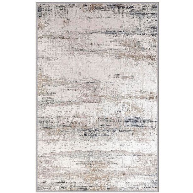 Käytävämatto Linento EEXFAB446, 80x300cm, beige/valkoinen