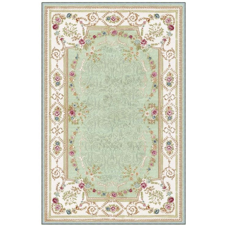 Käytävämatto Linento EEXFAB465, 80x200cm, beige/turkoosi