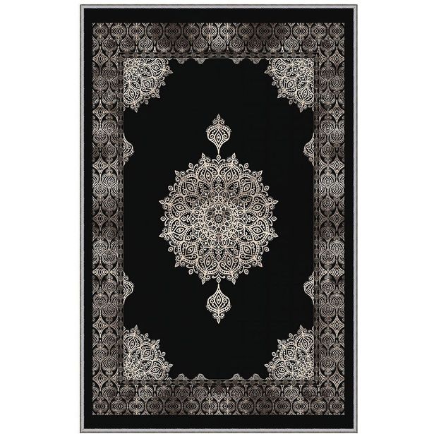 Käytävämatto Linento EEXFAB649, 80x120cm, musta