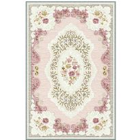 Käytävämatto Linento EEXFAB696, 80x150cm, vaaleanpunainen/beige