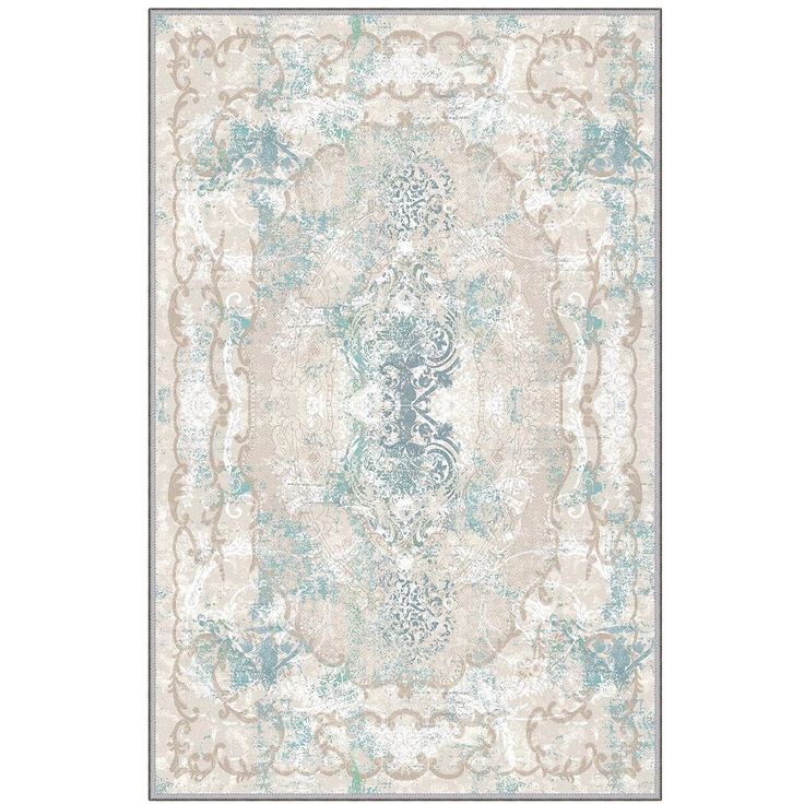 Matto Linento EEXFAB722, beige/sininen, eri kokoja