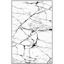 Käytävämatto Linento EEXFAB816, 80x200cm, mustavalkoinen