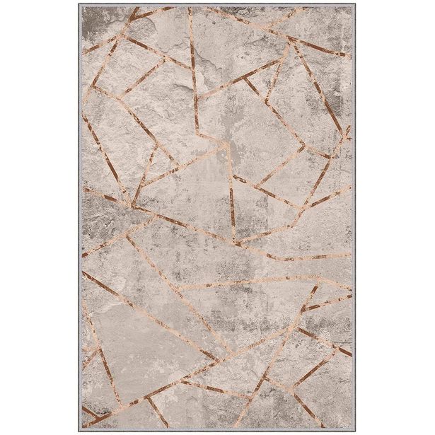 Matto Linento EEXFAB826, 100x200cm, beige/harmaa