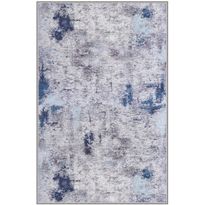 Käytävämatto Linento EEXFAB829, 80x150cm, sininen/harmaa