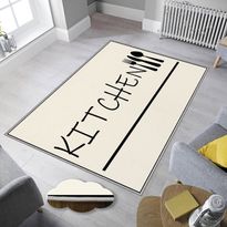 Keittiön matto Linento EEXFAB870, 180x280cm, valkoinen