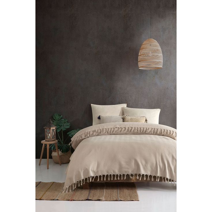 Parivuoteen päiväpeitto Linento Sidney, 200x230cm, beige