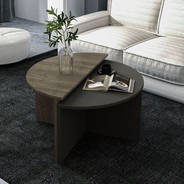 Sohvapöytä Linento Furniture Dolunay, 70x35cm, eri värejä