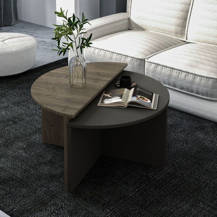 Sohvapöytä Linento Furniture Dolunay, 70x35cm, eri värejä