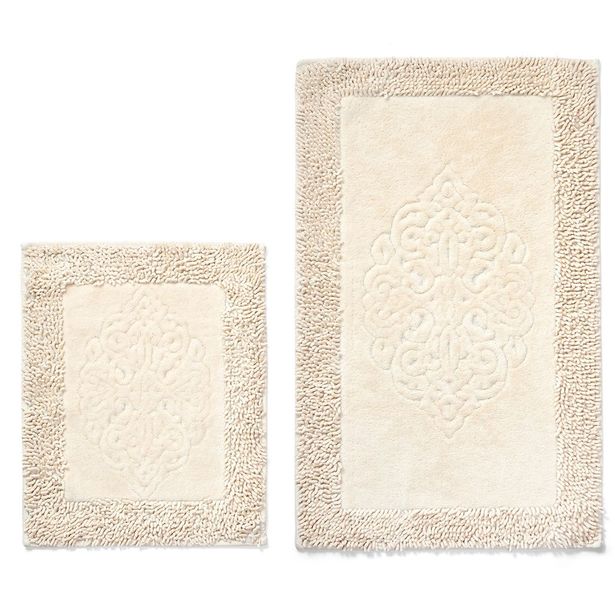 Kylpyhuonemattosetti Linento Cottonkt 000043, 2kpl, kerma