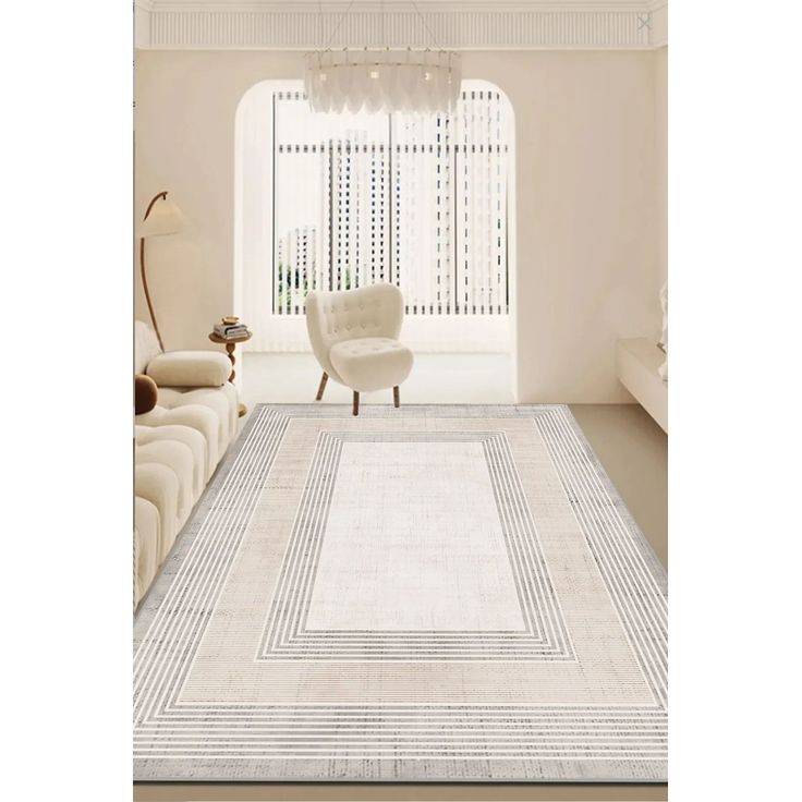 Matto Linento Strawo, 160x230cm, beige/harmaa