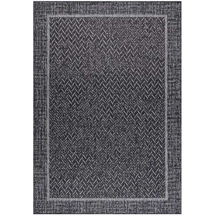 Matto Linento Ermioni, 80x150cm, antrasiitti