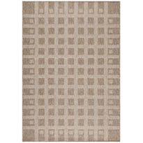 Matto Linento Check, 80x150cm, ruskeanbeige