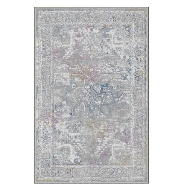Käytävämatto Linento EEXFAB1193, 80x120cm, harmaa
