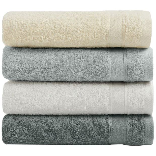 Käsipyyhesetti Linento 1002A, 50x90cm, 4kpl, beige/harmaa