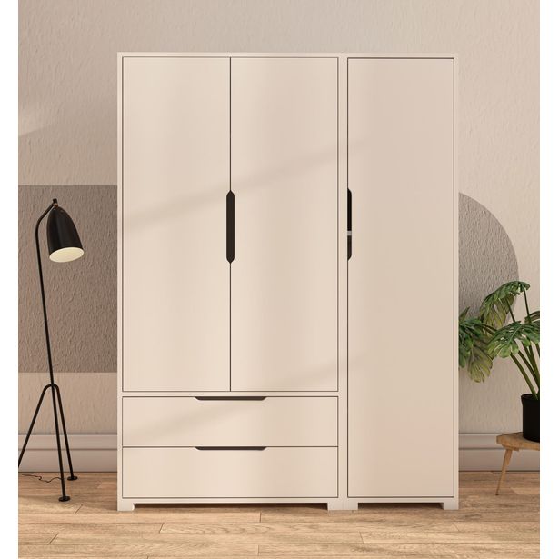 Vaatekaappi Linento Furniture Flora 137, 137x183cm