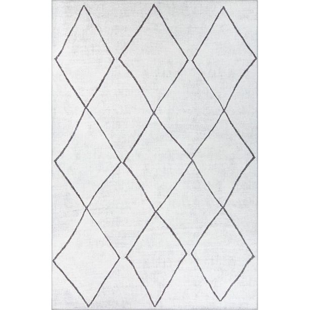 Matto Linento Soul Chenille, 150x230cm, valkoinen/musta
