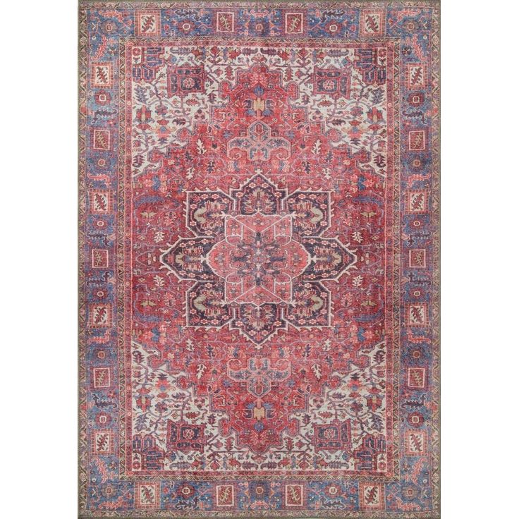 Matto Linento Soul Chenille, 140x190cm, rustic-punainen