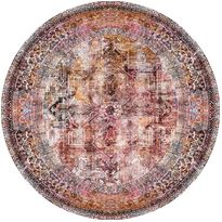 Pyöreä matto Linento Fusion Chenille, Ø230cm, monivärinen