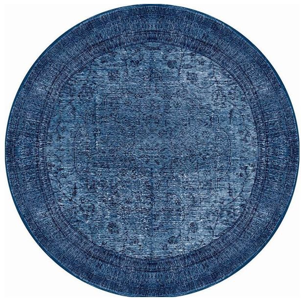 Pyöreä matto Linento Dorian Chenille Ø150cm sininen
