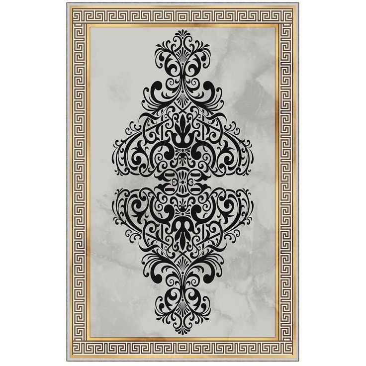 Matto Linento Sofia 50x80cm musta/kulta