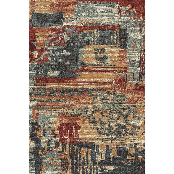 Matto Linento HMNT602, 100x150cm, ruskea/punainen