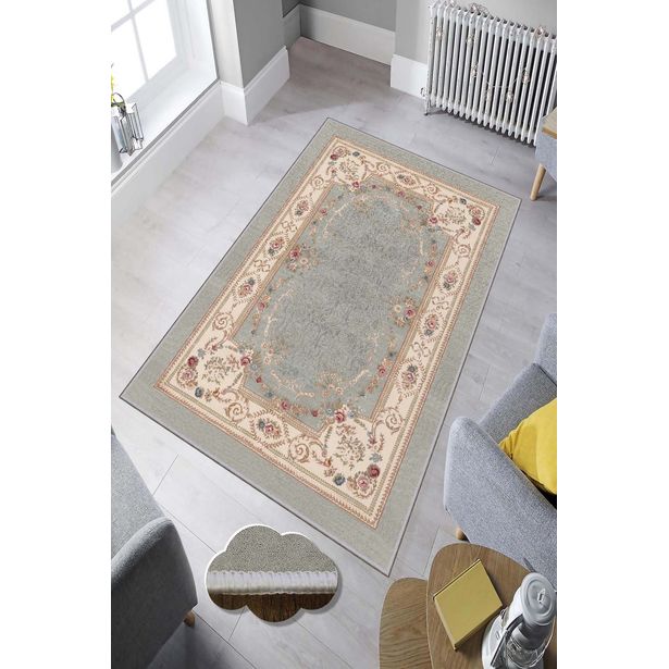 Matto Linento HMNT632, 60x100cm, harmaa/beige
