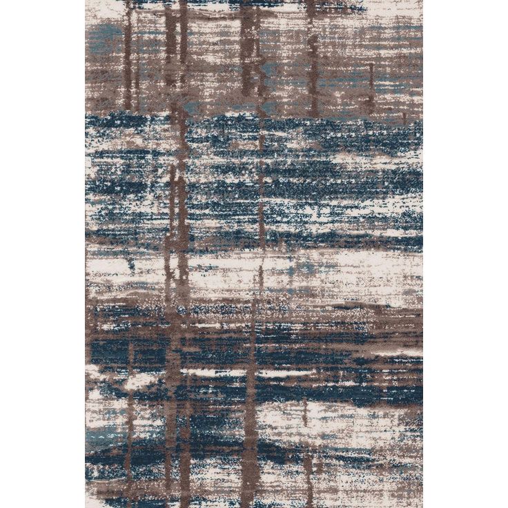 Käytävämatto Linento HMNT693, sininen/beige, eri kokoja