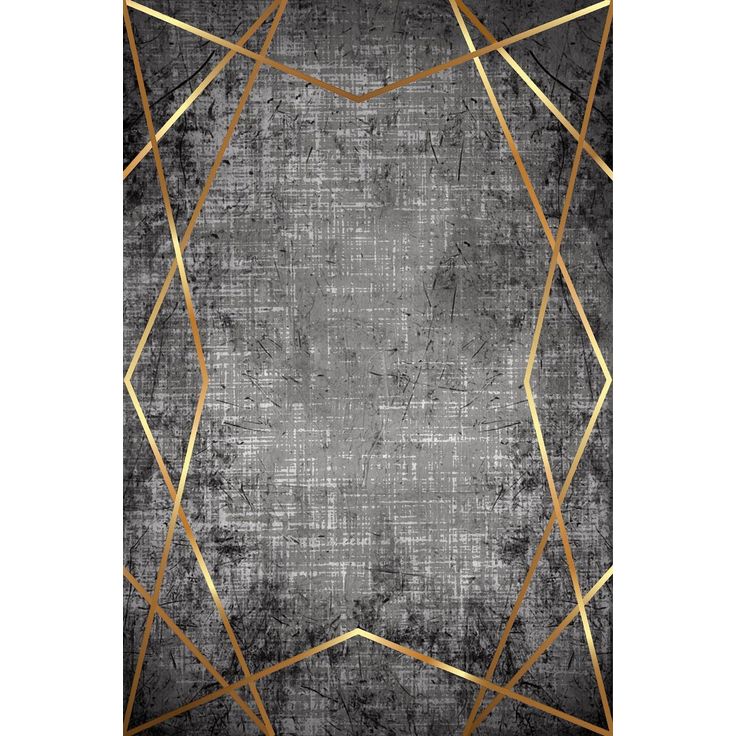 Matto Linento HMNT753, 60x100cm, harmaa/kulta
