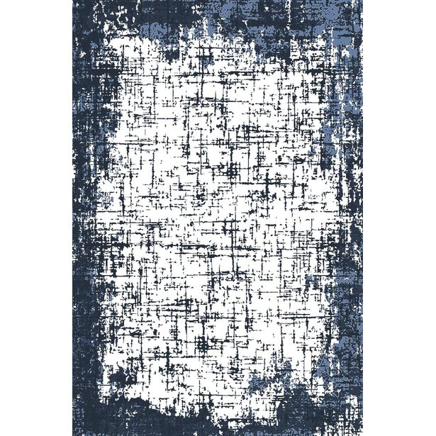 Kynnysmatto Linento HMNT543, 50x80cm, sininen/valkoinen