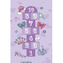 Lastenhuoneen matto Linento HMNT456, 60x100cm, violetti