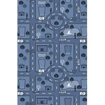 Käytävämatto Linento HMNT459, 80x200cm, sininen