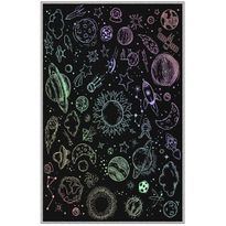 Lastenhuoneen matto Linento HMNT489, 100x200cm, musta