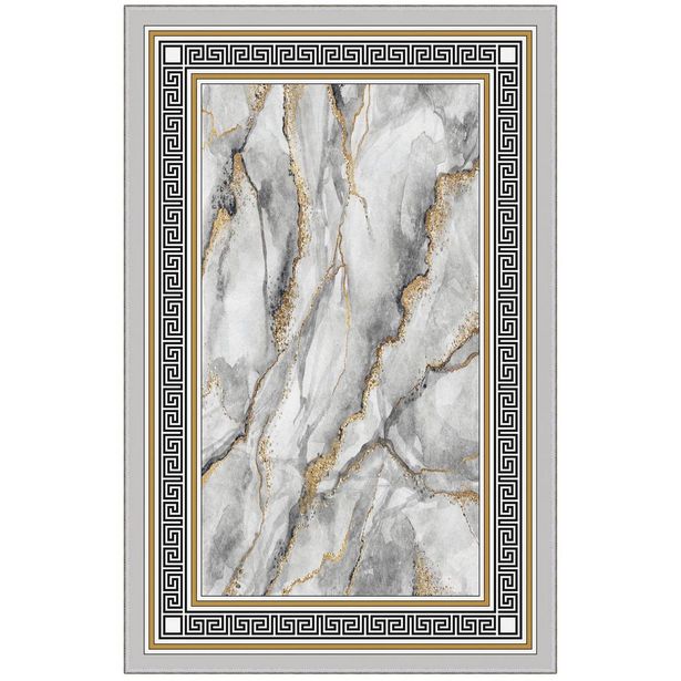 Matto Linento HMNT765, 180x280cm, harmaa/kulta