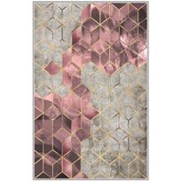 Matto Linento HMNT771, 160x230cm, harmaa/roosa, Verkkokaupan poistotuote