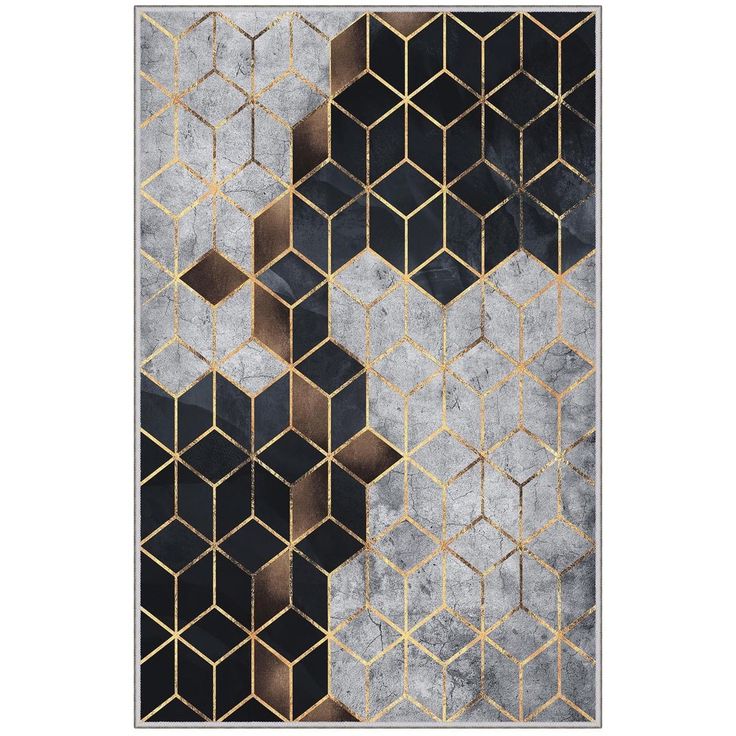 Kynnysmatto Linento HMNT773, 50x80cm, harmaa/musta