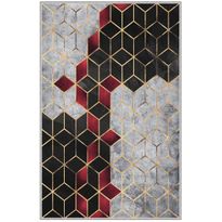 Matto Linento HMNT776, 60x100cm, harmaa/musta