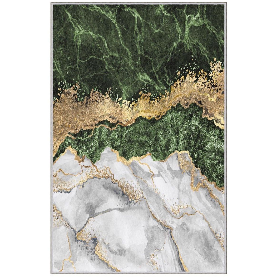 Matto Linento HMNT780, 100x200cm, vihreä/kulta