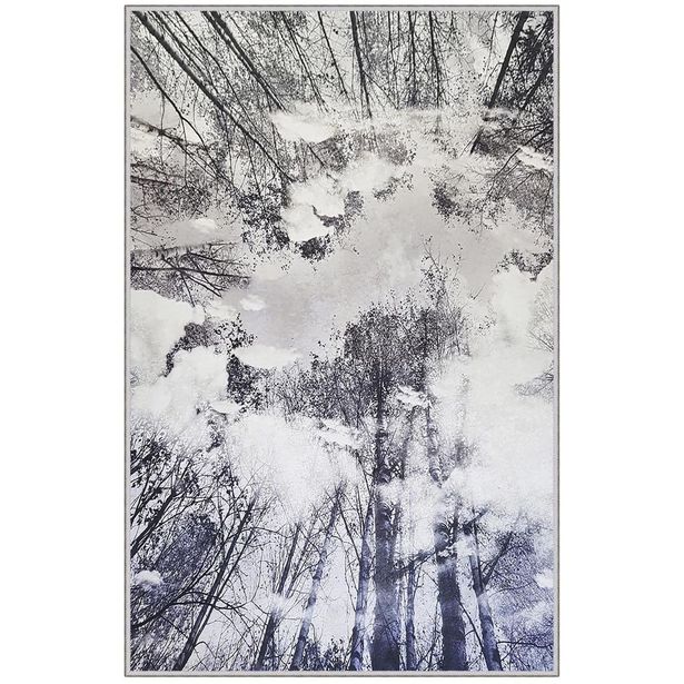 Käytävämatto Linento HMNT787, 80x120cm, mustavalkoinen