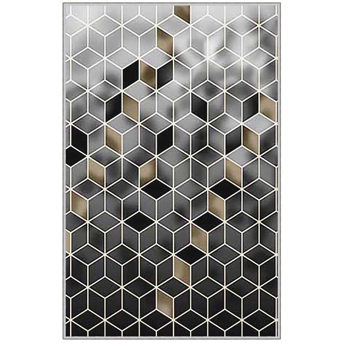 Kynnysmatto Linento HMNT815, 50x80cm, musta/harmaa
