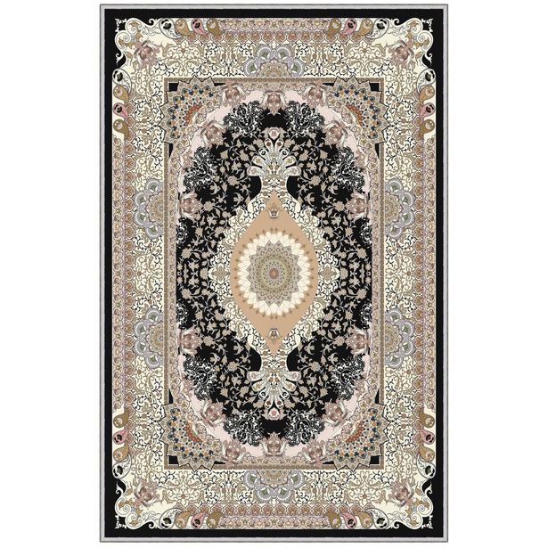 Käytävämatto Linento HMNT821, 100x150cm, musta/beige