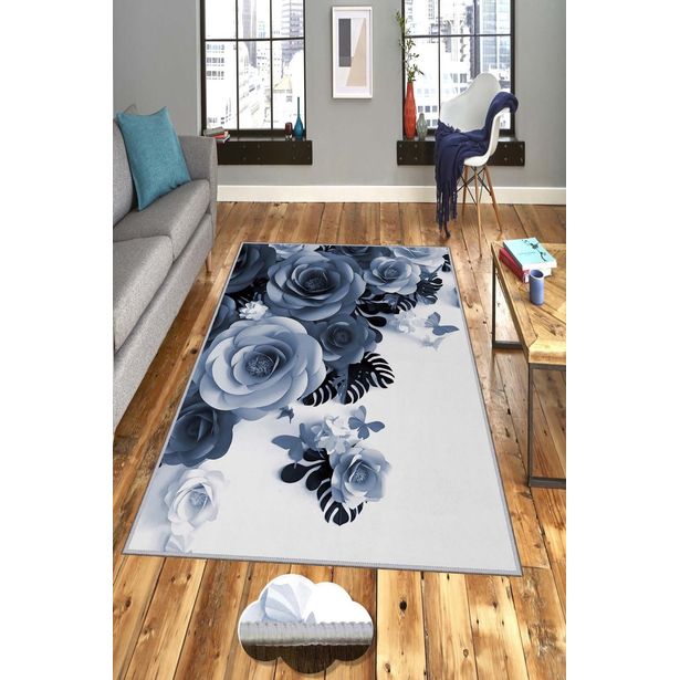 Kynnysmatto Linento HMNT832, 50x80cm, sininen