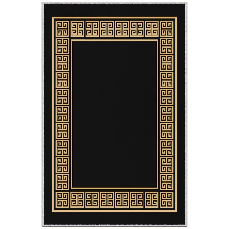 Kynnysmatto Linento HMNT844, 50x80cm, musta/kulta