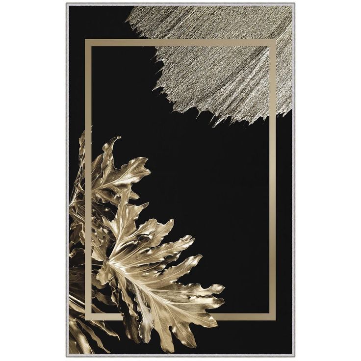 Kynnysmatto Linento HMNT891, 50x80cm, kulta/musta