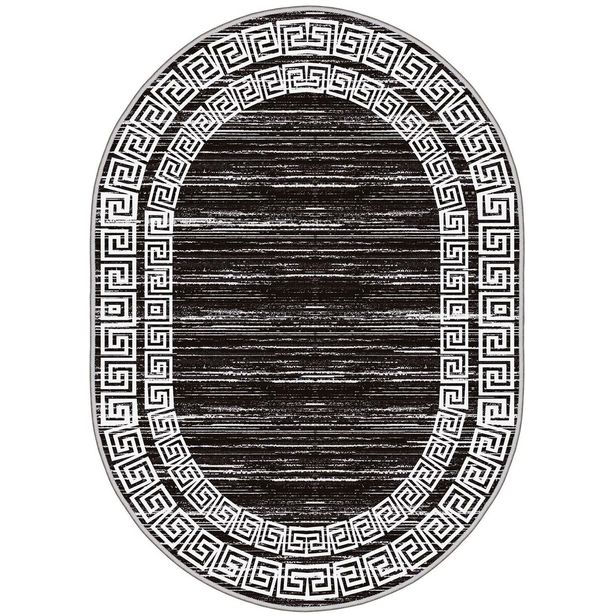 Matto Linento HMNT917, 120x180cm, mustavalkoinen