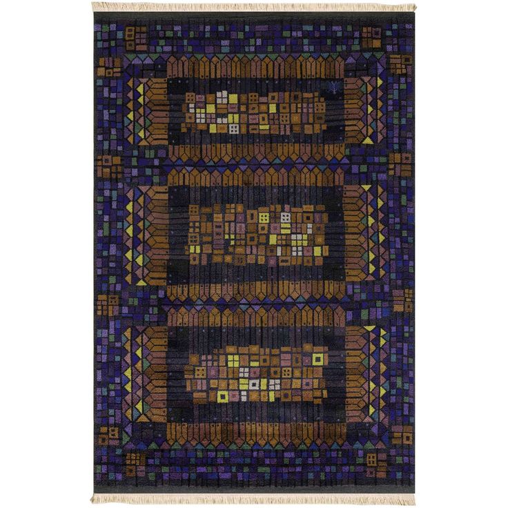 Kynnysmatto Linento 124 50x80cm violetti/ruskea