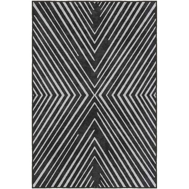 Matto Linento SFTKECE021, 120x180cm, mustavalkoinen